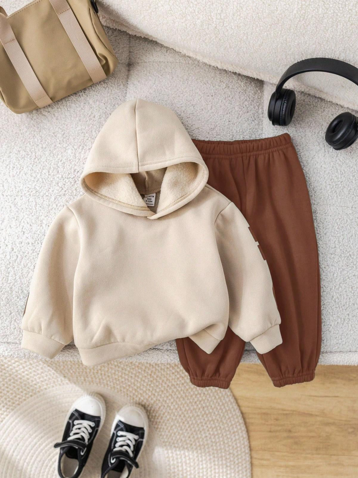 Coffee Color New York Printed Kids Winter Suit (Each)