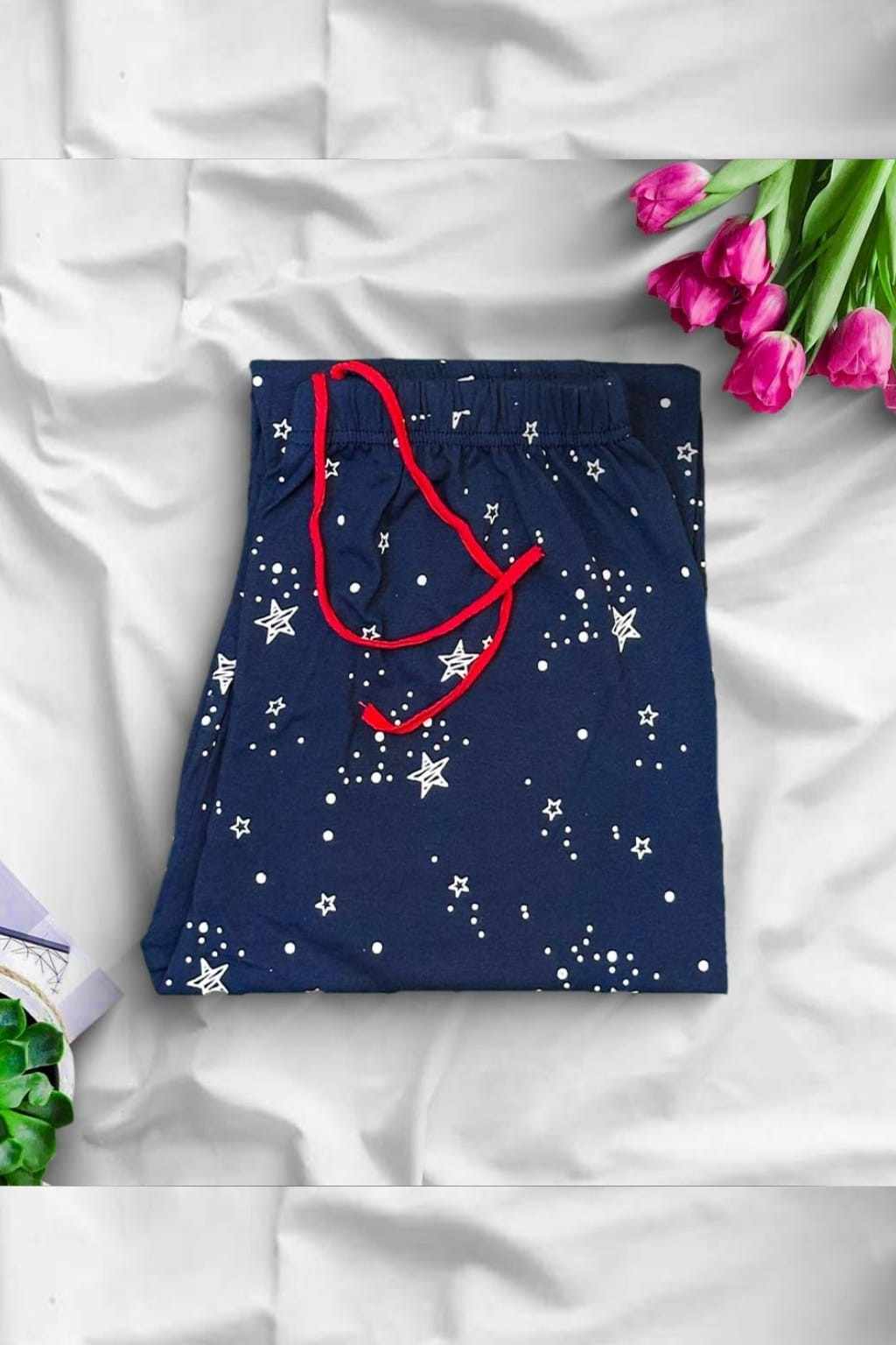 Star Printed Sleeping Pajama For Women