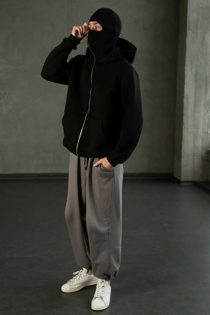Balaclava Ninja Zipper Hoodie Jacket