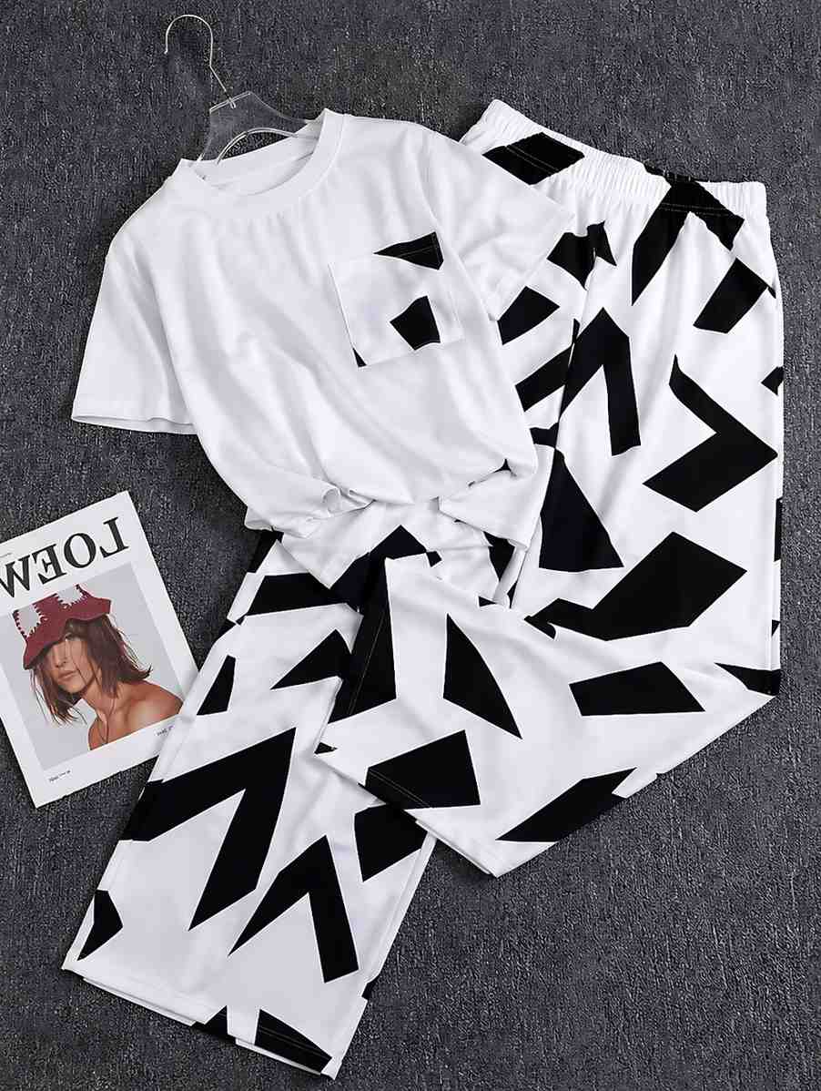 Dries Van Noten White & Black PJ Set