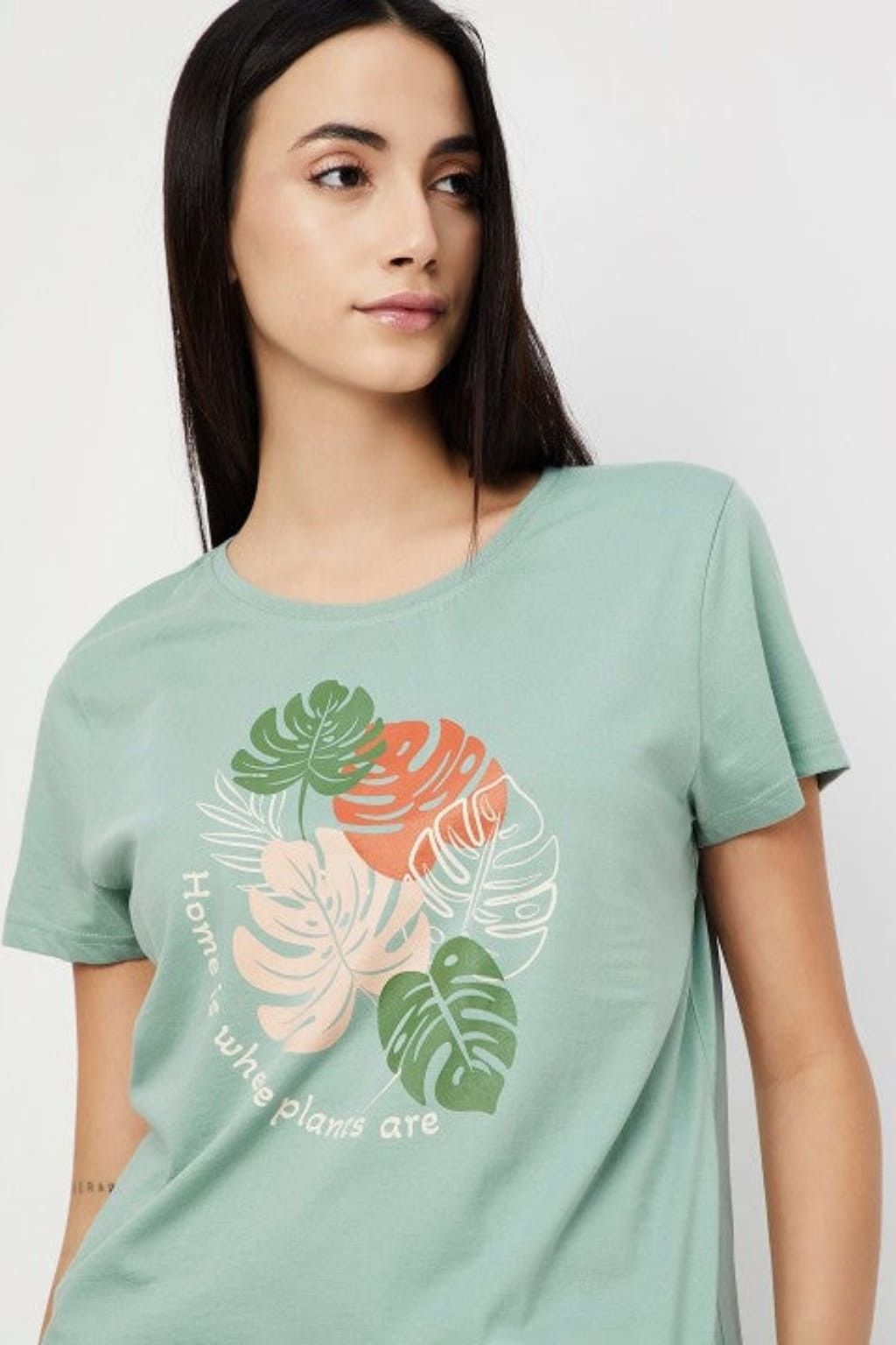 Green Tropical Printed Night Suits