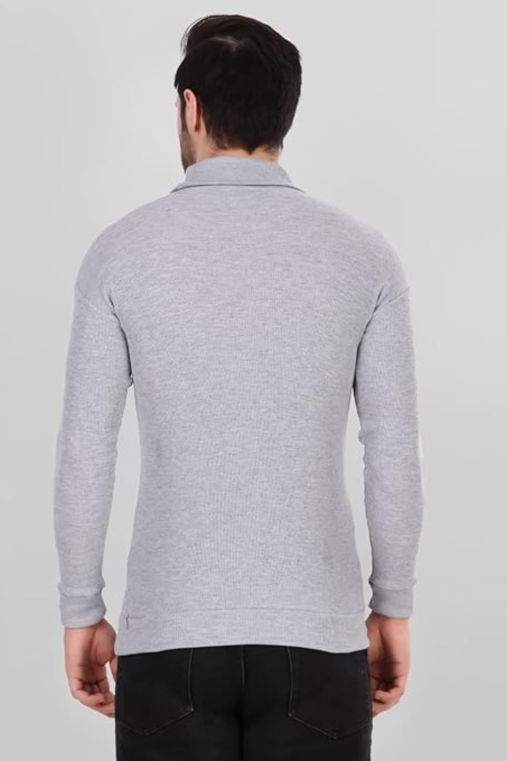 Grey High Neck for Men's