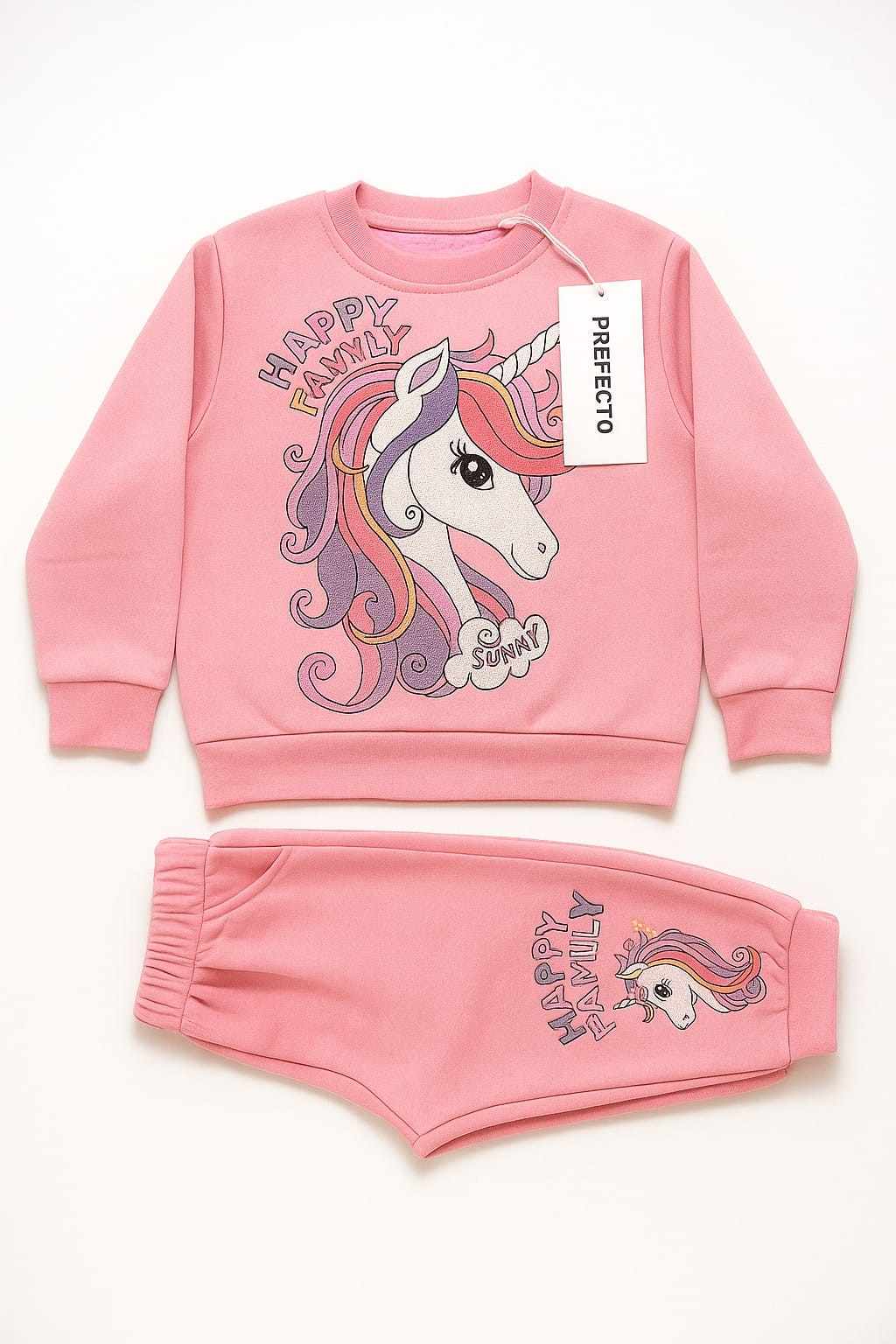 Happy Family Printed Fleece Winter Suit For Kids