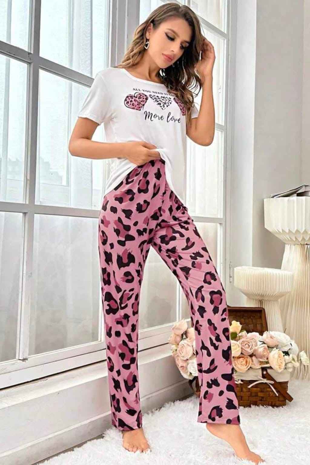 Panther Skin Printed Night Suit