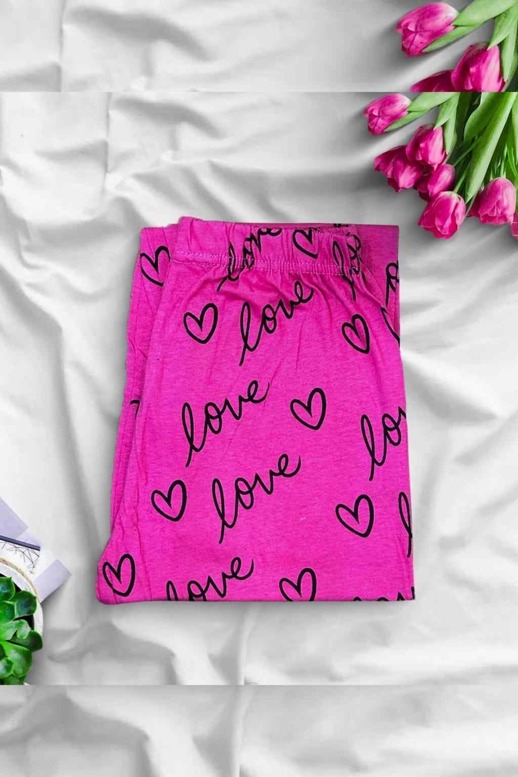 love Heart Sleeping Pajama For Women