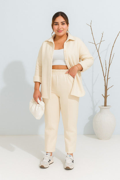 Winter Button Style 2 PC Co-Ord Set