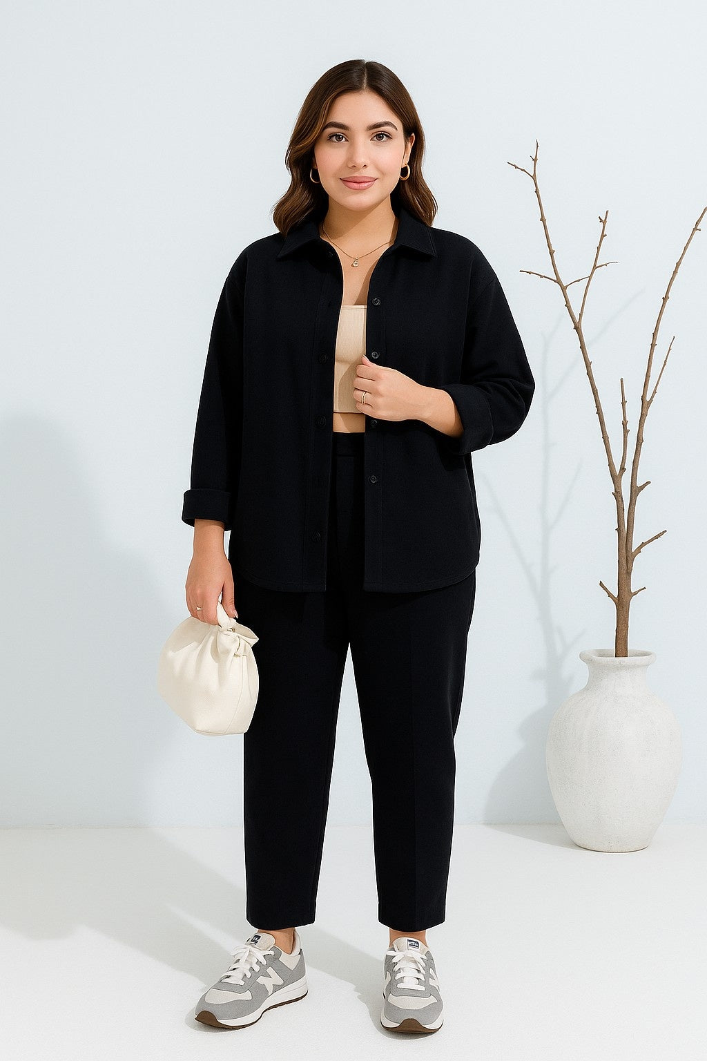 Winter Button Style 2 PC Co-Ord Set