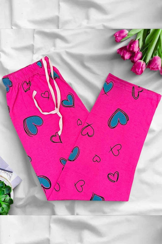 Heart Pattern Sleeping Pajama For Women