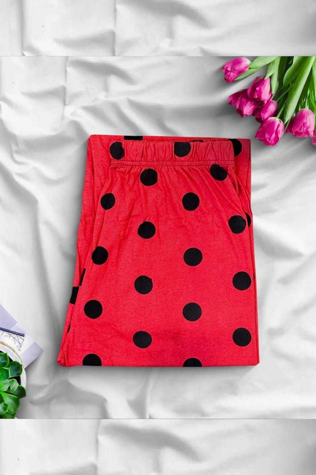 Red Dot Sleeping Pajama For Women