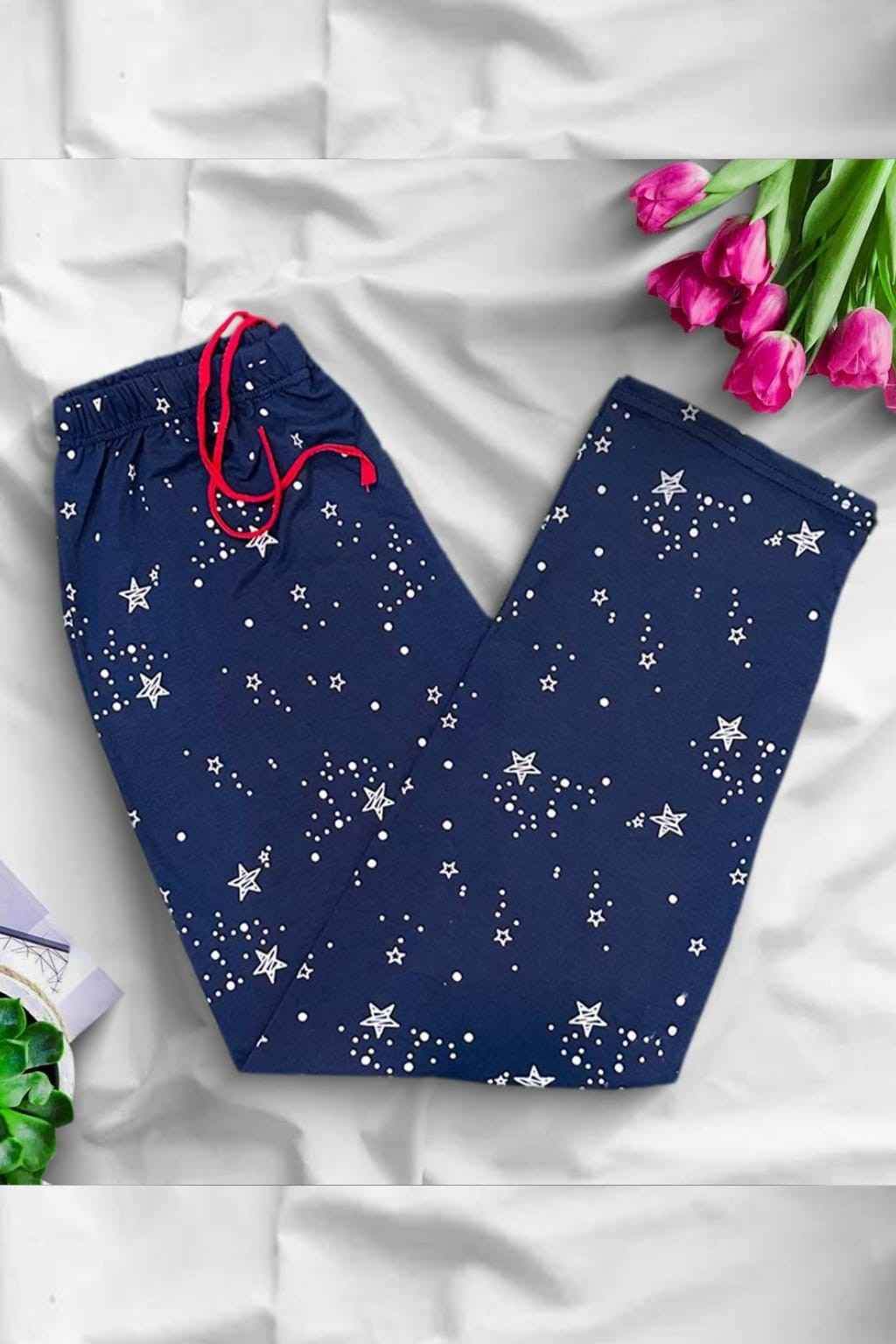 Star Printed Sleeping Pajama For Women