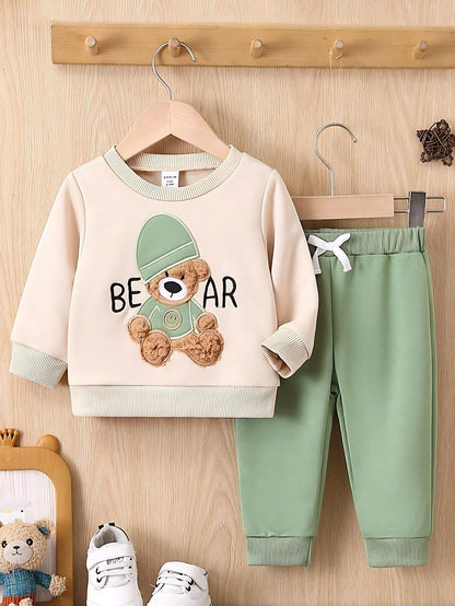 Bear Design Printed Kids Winter Suit (Each)