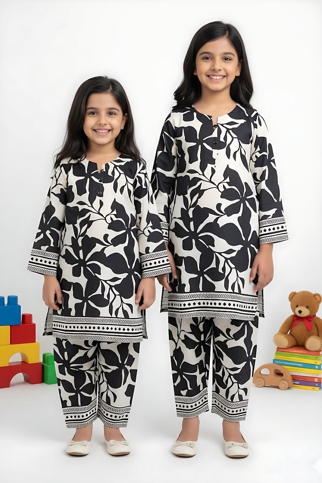 Black Bloom Swiss Co-ord Set (Each)
