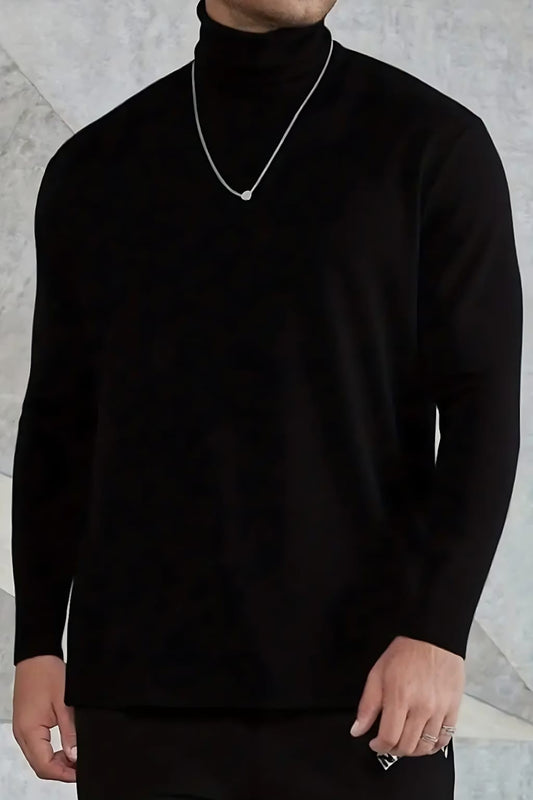 Black High Neck for Men's