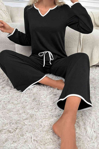 Black Palazzo Style Night Suit