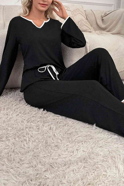 Black Palazzo Style Night Suit