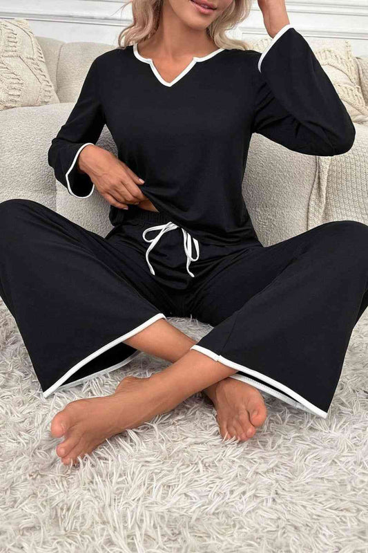 Black Palazzo Style Night Suit