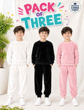 Boys China Imported Velvet – COMBO PACK OF 3 (2 Pec CO-ORD Set)