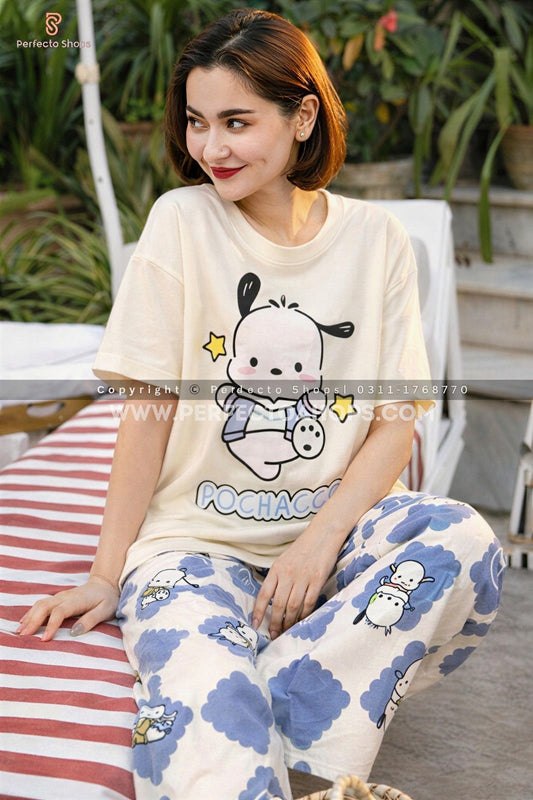 Cute Character Printed Night Suit