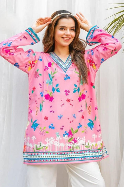 Floral Pink Charm 2PC