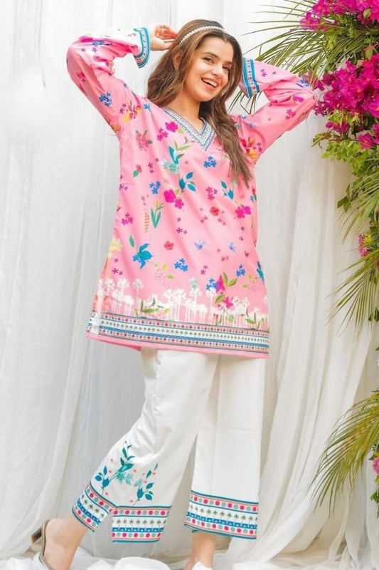 Floral Pink Charm 2PC