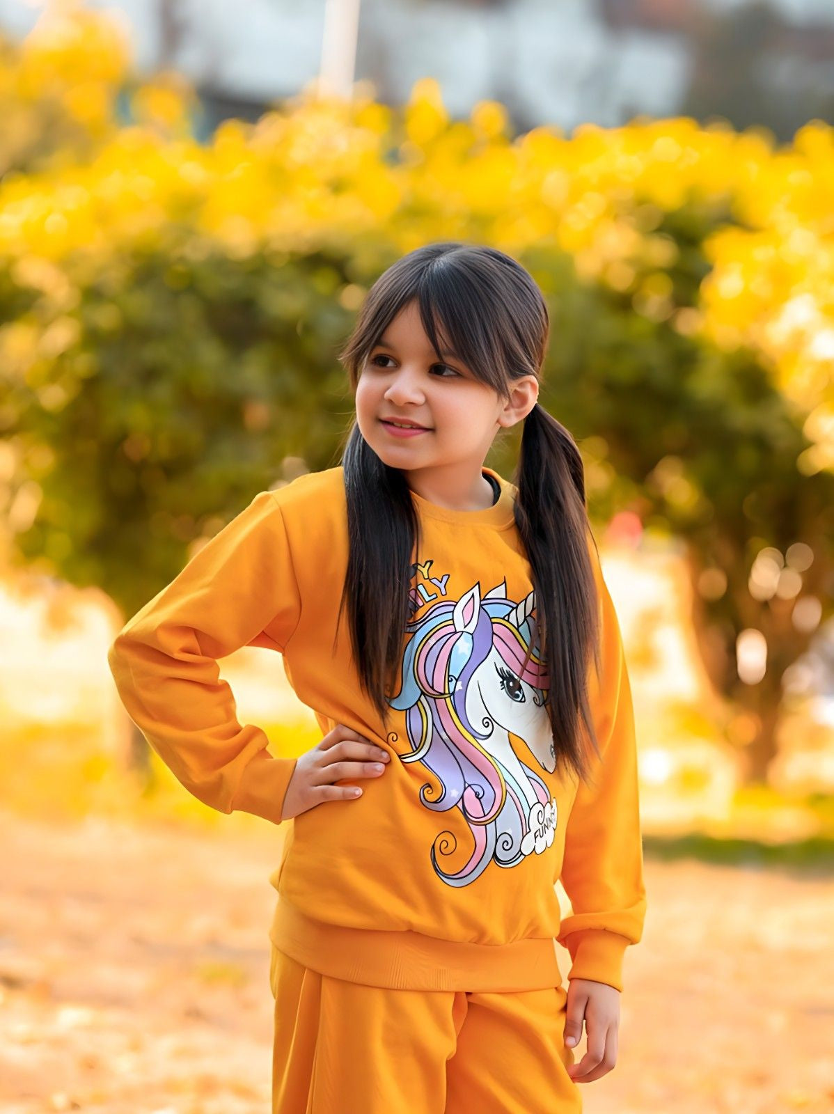 Golden Happy Family Printed Fleece Winter Suit For Kids (Each)