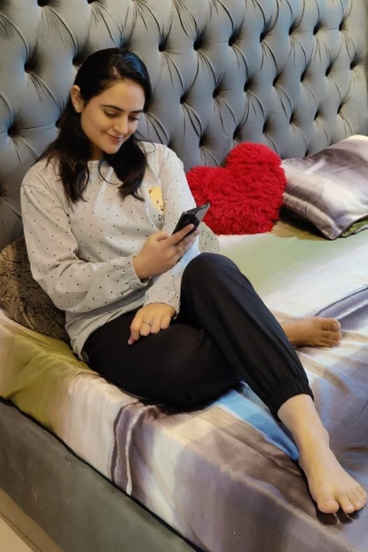 Gray Bear Printed Night Suit