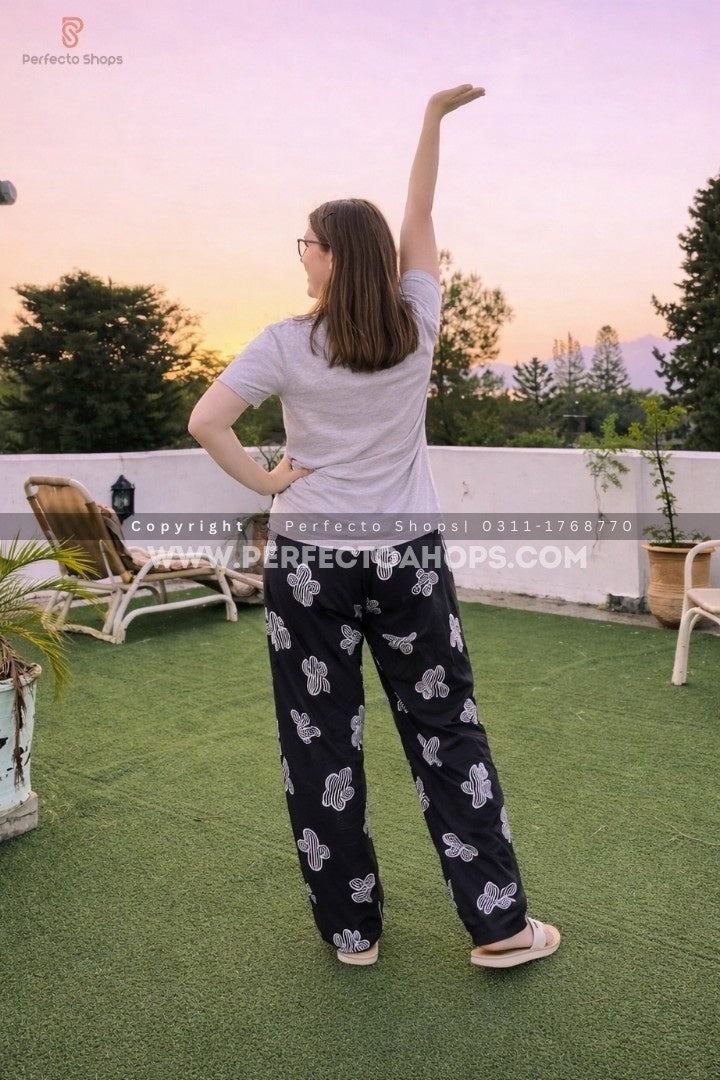 Grey Hello Sunshine Printed Night Suit