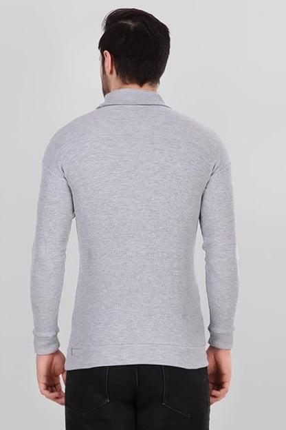 Grey High Neck for Men's