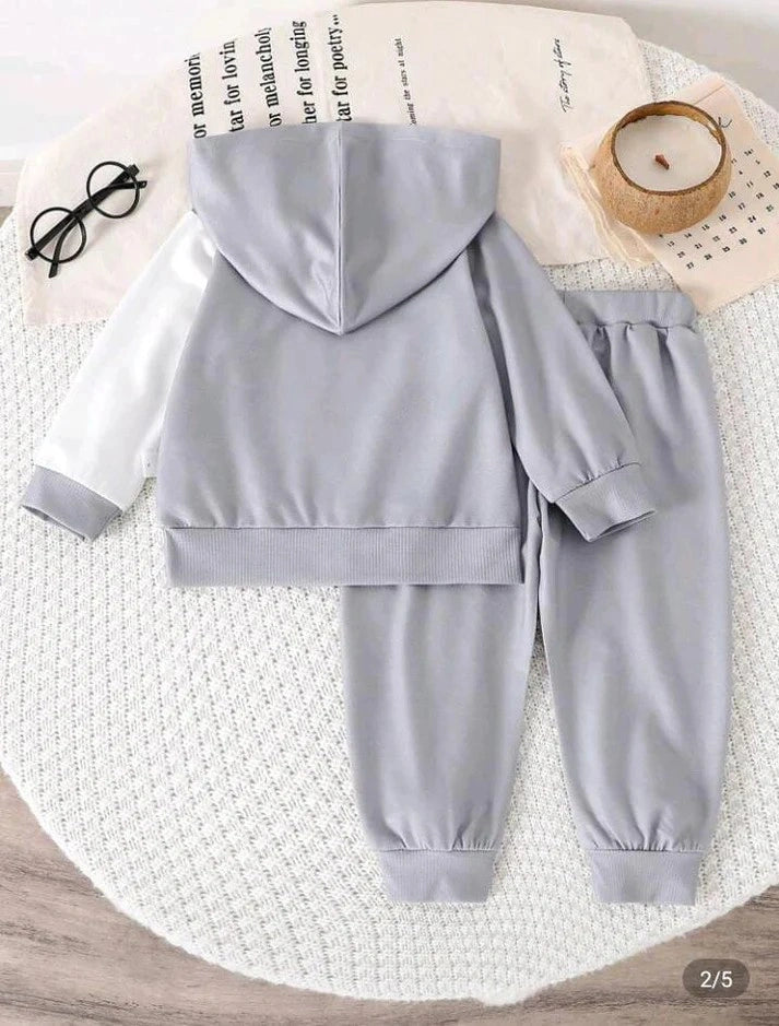 Grey Liner Printed Kids Winter Suit (Each)