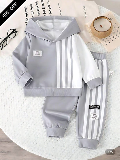 Grey Liner Printed Kids Winter Suit (Each)