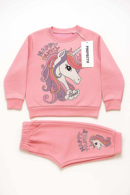 Happy Family Printed Fleece Winter Suit For Kids