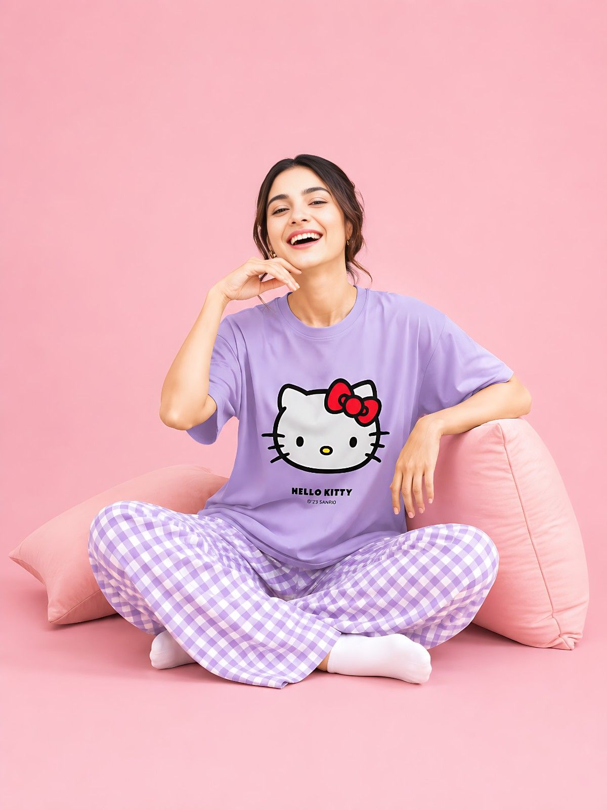 Hello Kitty Dream Lavender Purple PJ Set