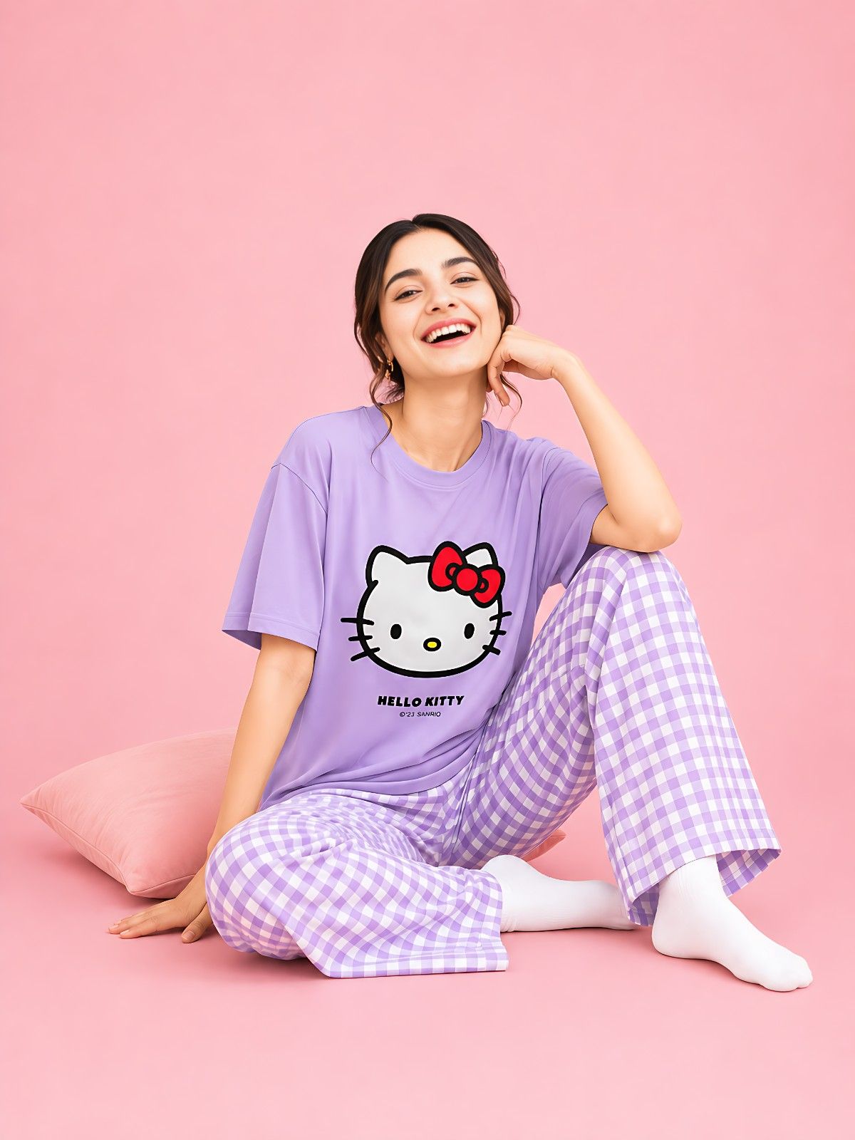 Hello Kitty Dream Lavender Purple PJ Set