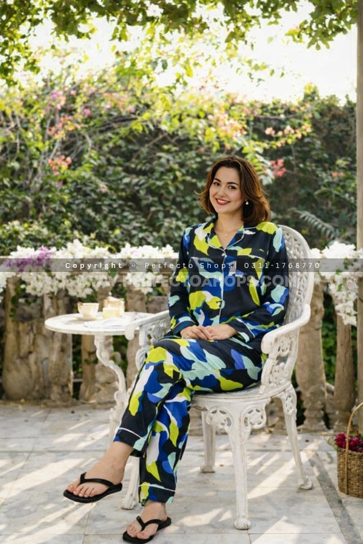 Imported Linen Printed Multi Color