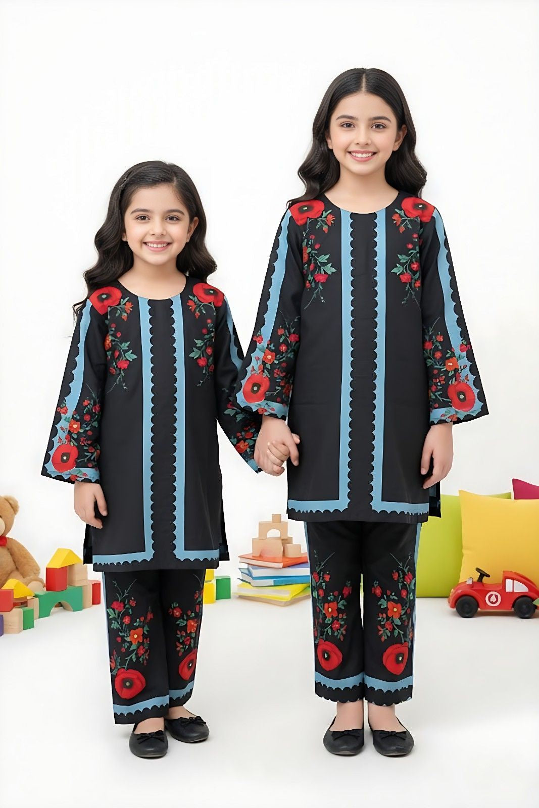 Midnight Rose Swiss Co-ord Set (Each)