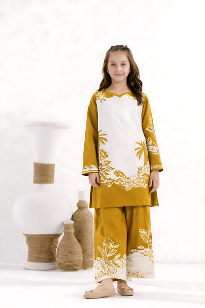 Tropical Mustard Palm 2pcs - Co-ord Set
