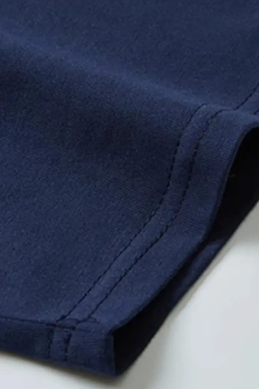 Navy Blue High Neck for Men's