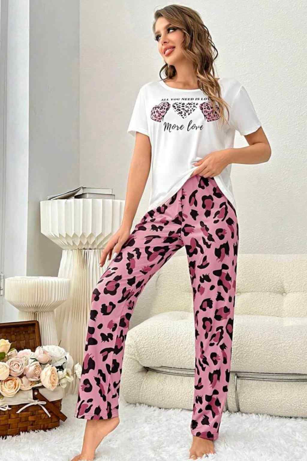 Panther Skin Printed Night Suit