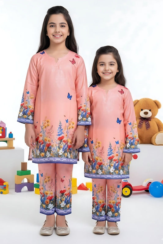 Peach Butterfly Co-ord Set (Each)
