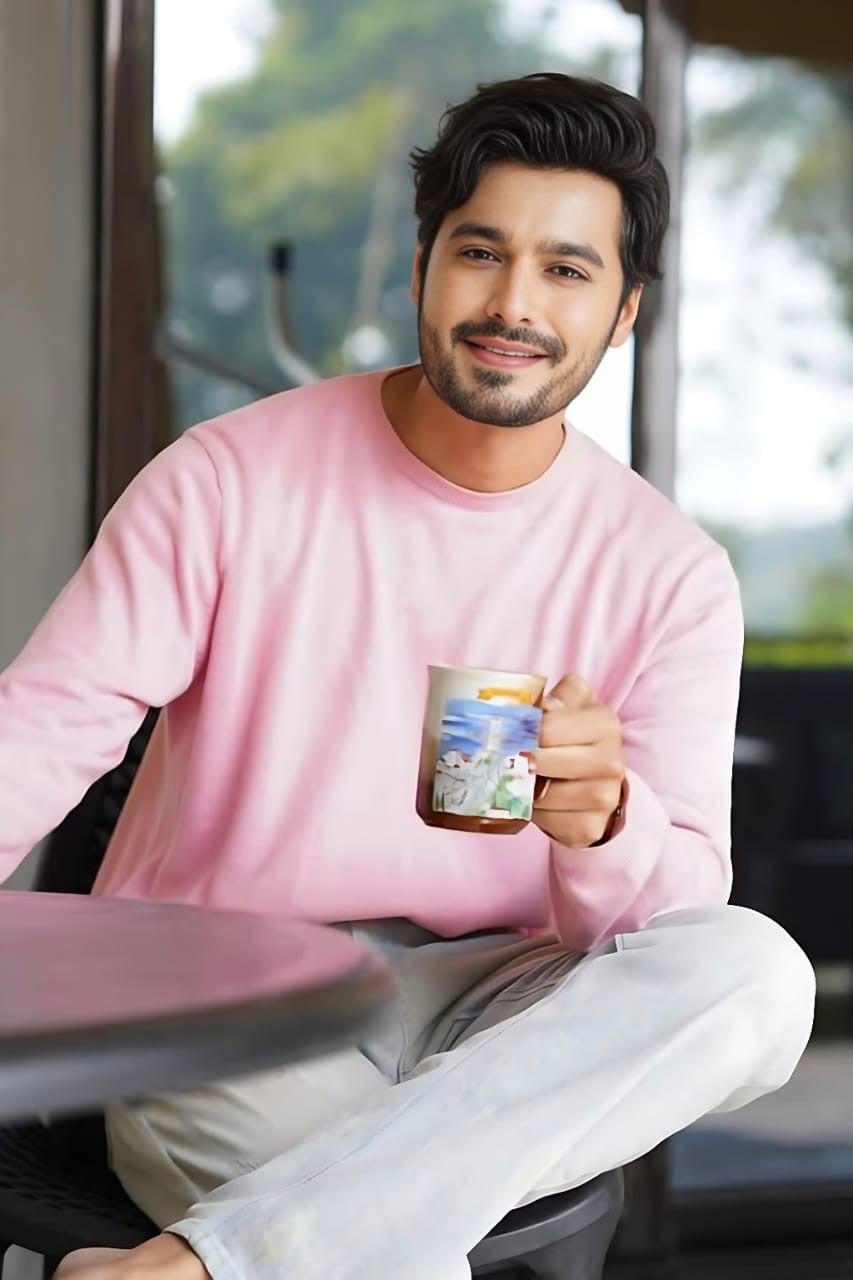 Pink Basic Men's Sweat Shirt