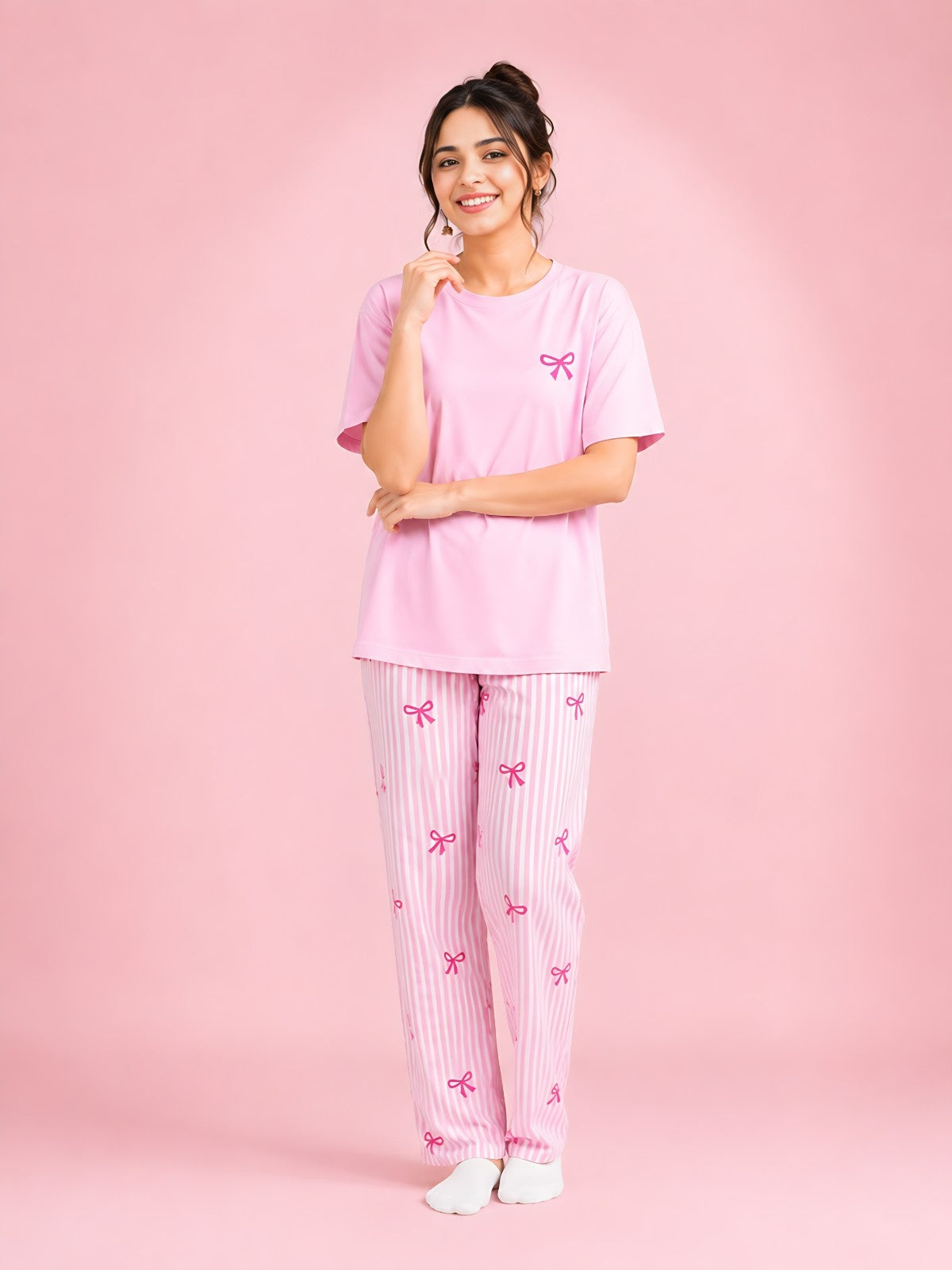 Pink Ribbon Dream PJ Set