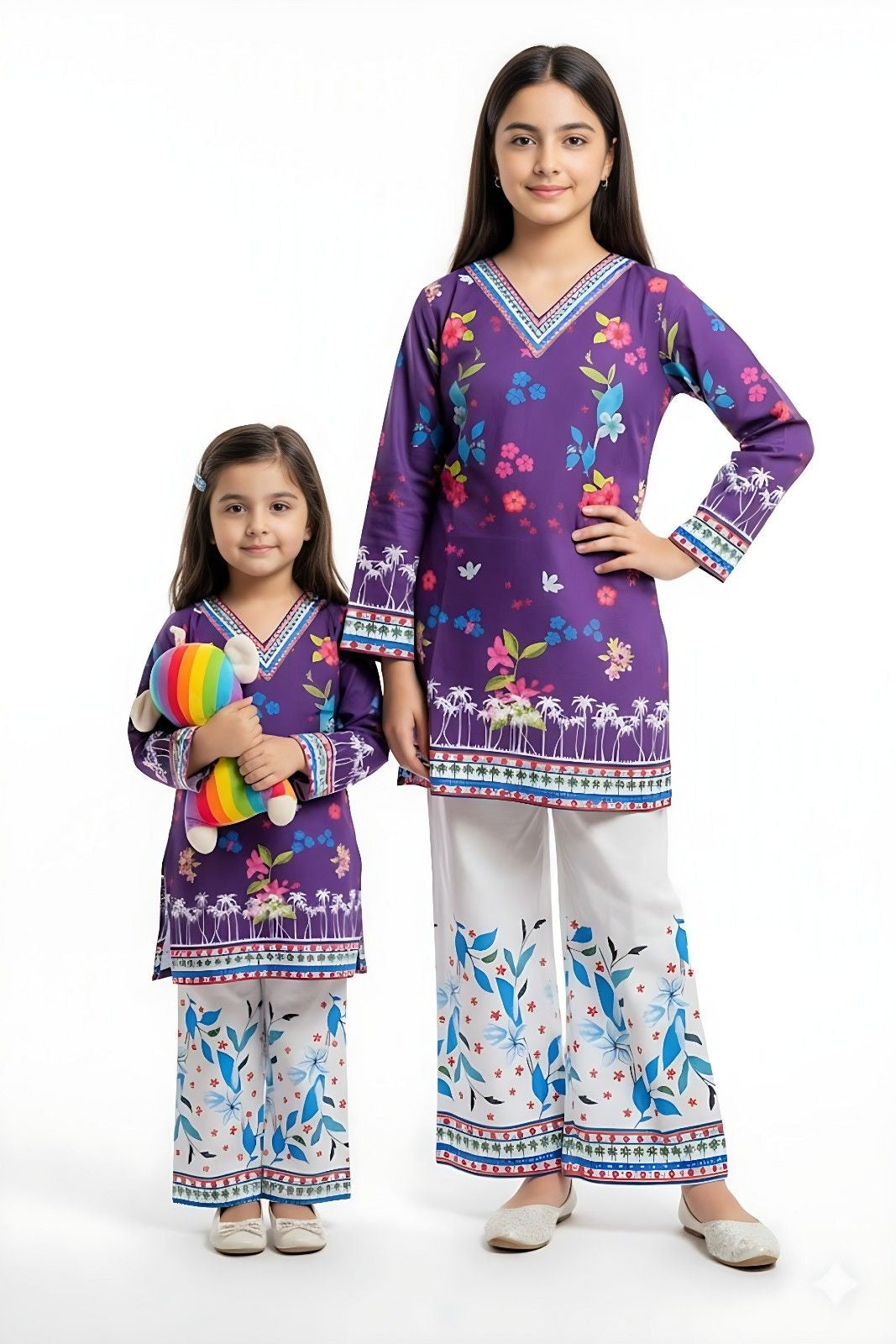 Purple Bloom Co-ord Set (Each)