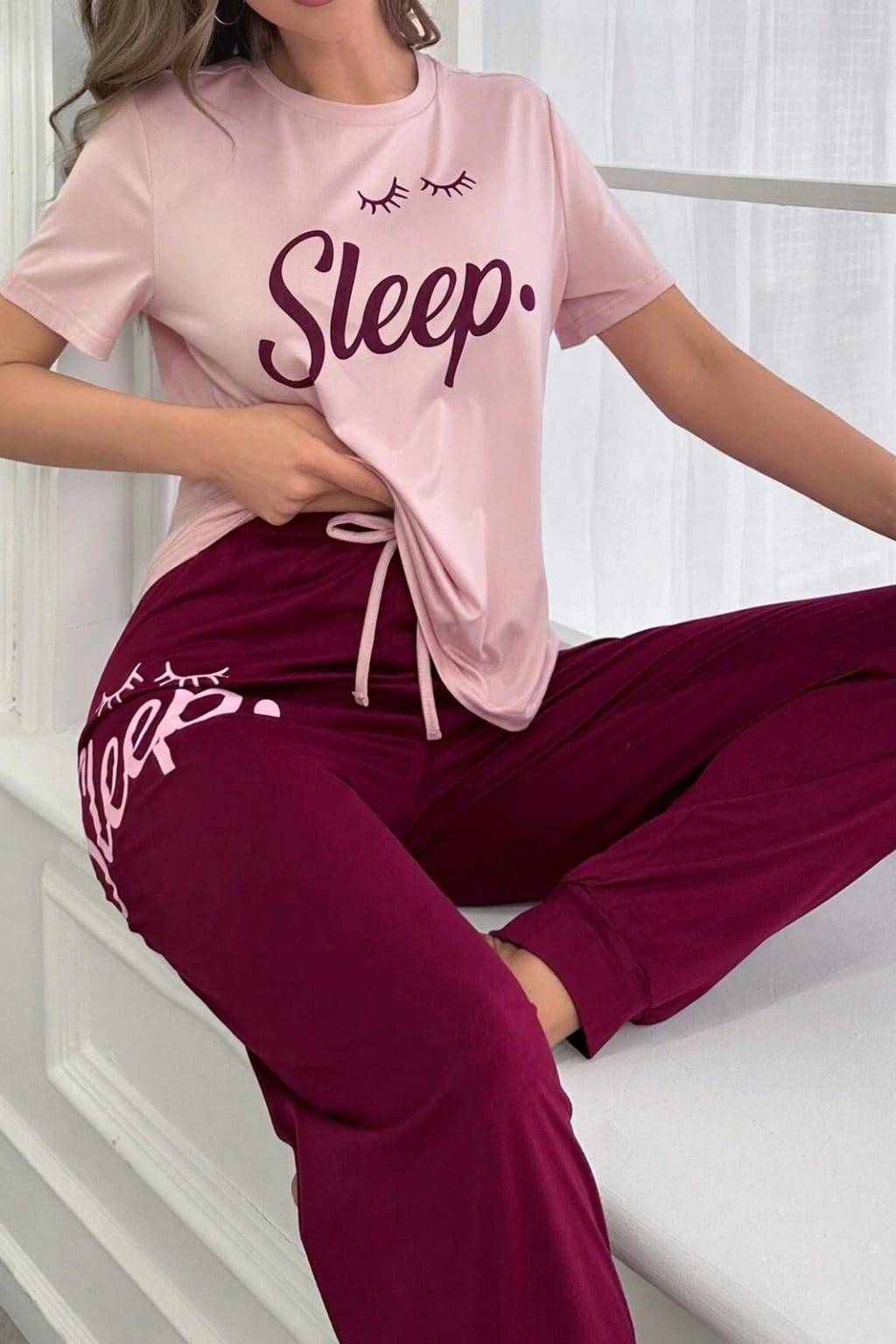 Sleepy Eyes Printed Night Suit