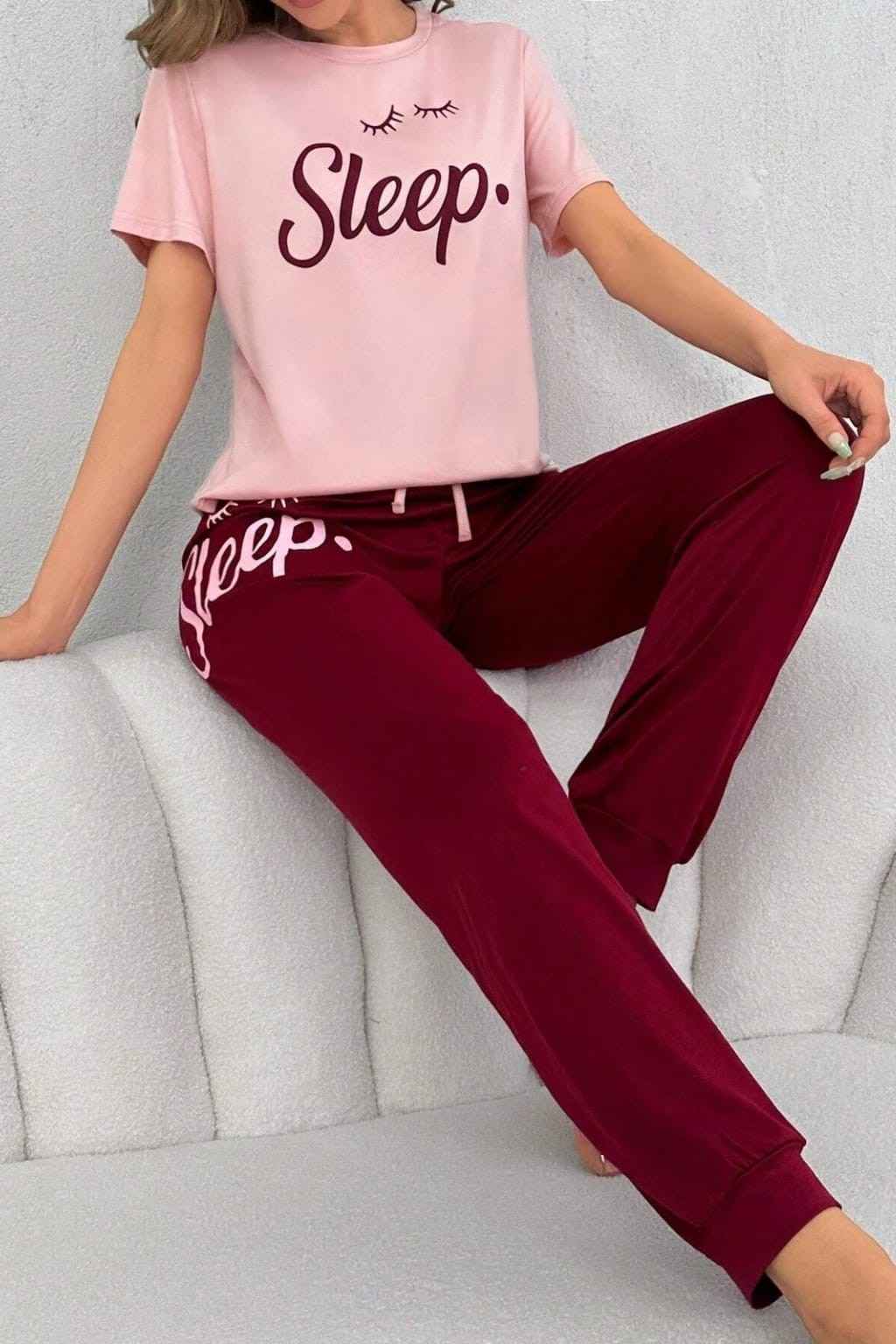 Sleepy Eyes Printed Night Suit