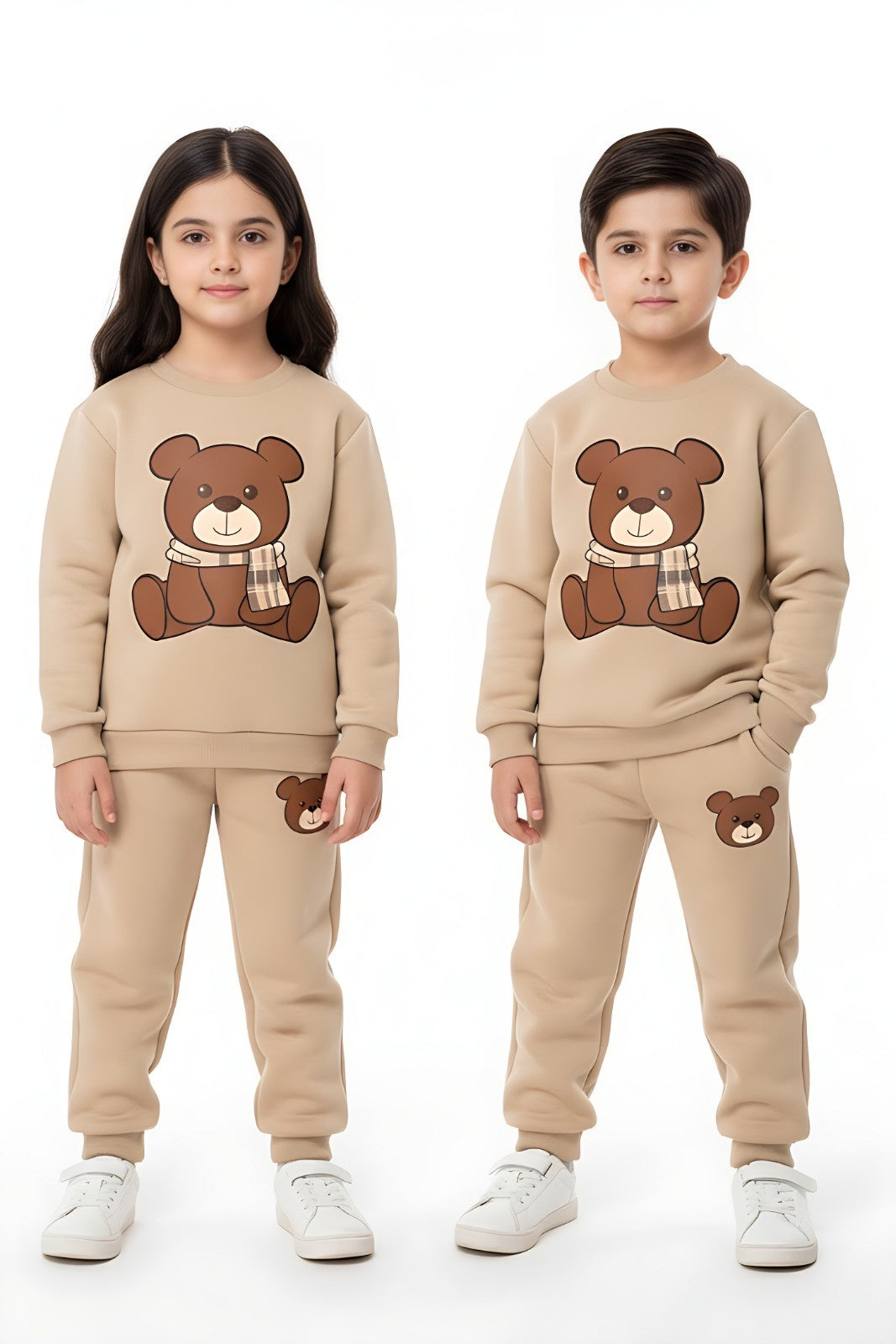 Teddy Bear Printed Kids Winter Suit (Each)