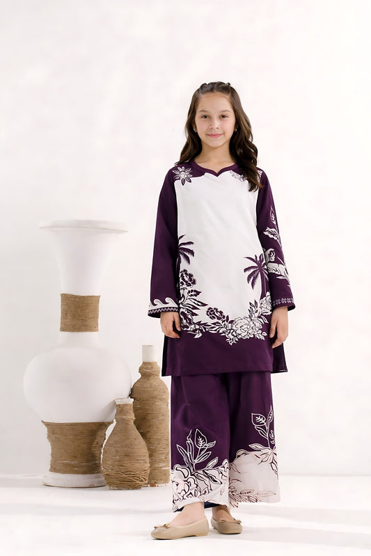 Tropical Purple Palm 2pcs - Co-ord Set