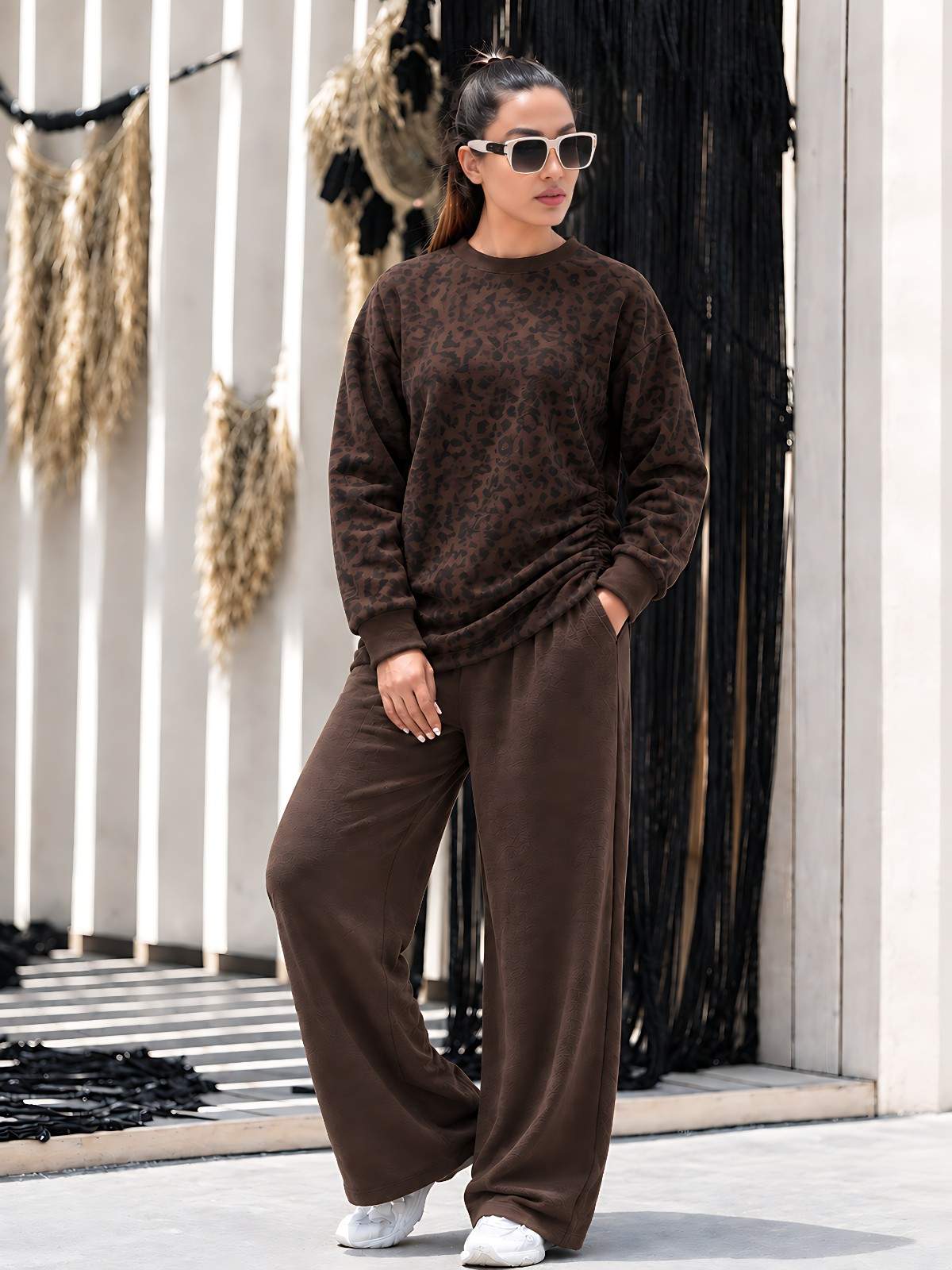 Urban Leopard Premium Winter Fleece Co-Ord Set