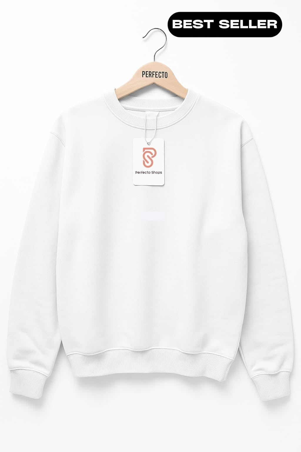 White Basic Sweat Shirt