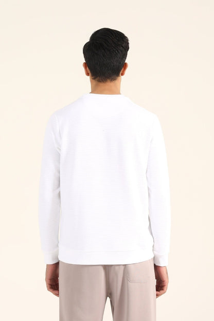 White Basic Sweat Shirt