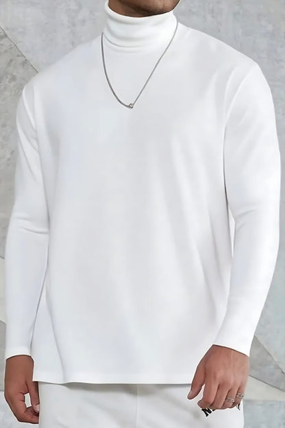 White High Neck for Men's